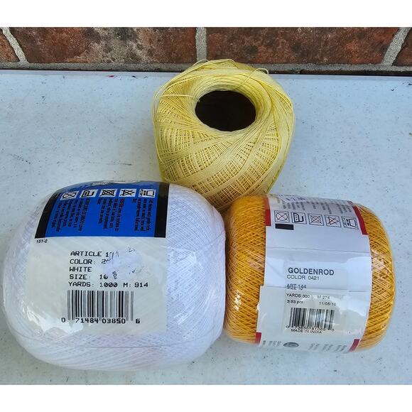 5 Spools CROCHET THREAD Aunt Lydia's Red Hart Cotton Craft Tatting Lace Gift - Picture 3 of 8